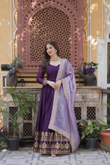 Star Georgette with Embroidery LEHENGA - Vastra Gehna