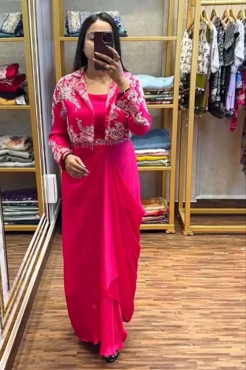 Trending Party Wear Koti with Lehenga - Vastra Gehna