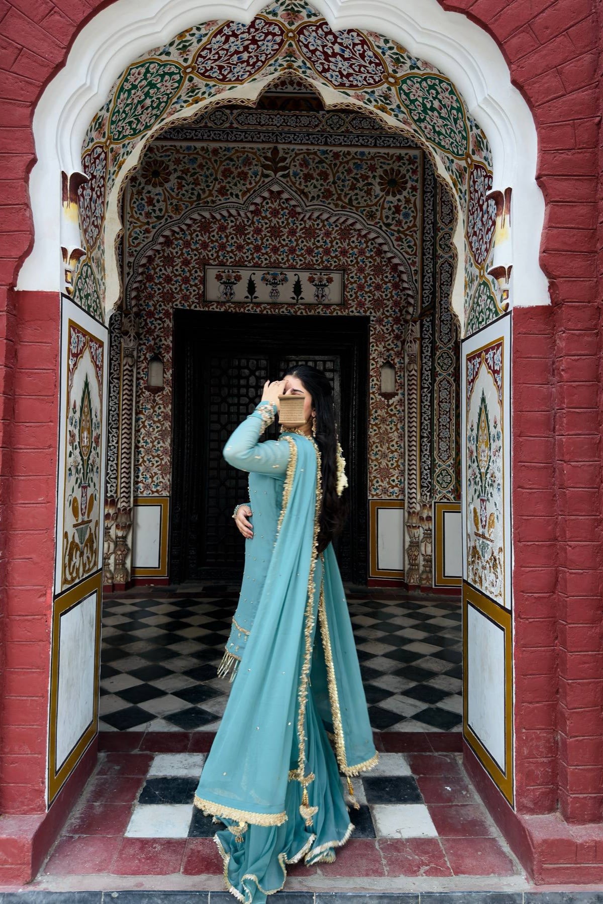 PLAZZO. WITH FANCY DUPPATA AND EMBROIDERY WORK - Vastra Gehna