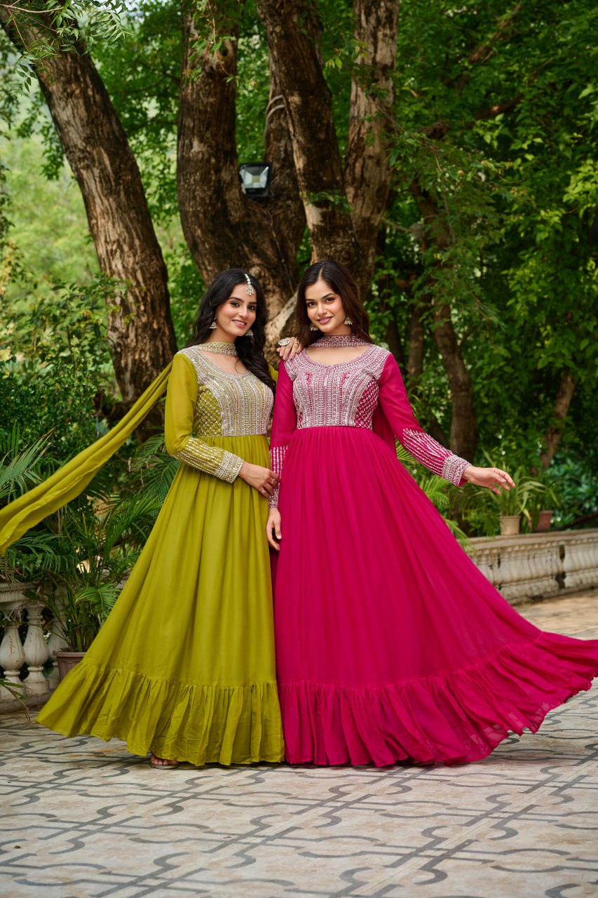 DESIGNER READYMADE GOWN - Vastra Gehna