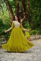 DESIGNER READYMADE GOWN - Vastra Gehna