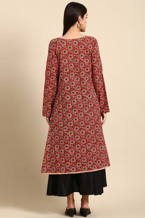 Our elegant black bold co-ord set with shrugs - Vastra Gehna