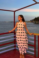 Our elegant designer printed kurta plazzo co-ord set set pure cotton. - Vastra Gehna