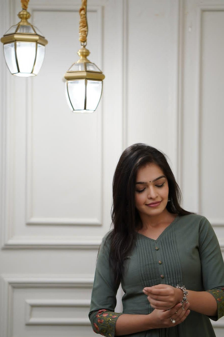 Our elegant designer printed kurta & plazzo co-ord set set pure cotton. - Vastra Gehna