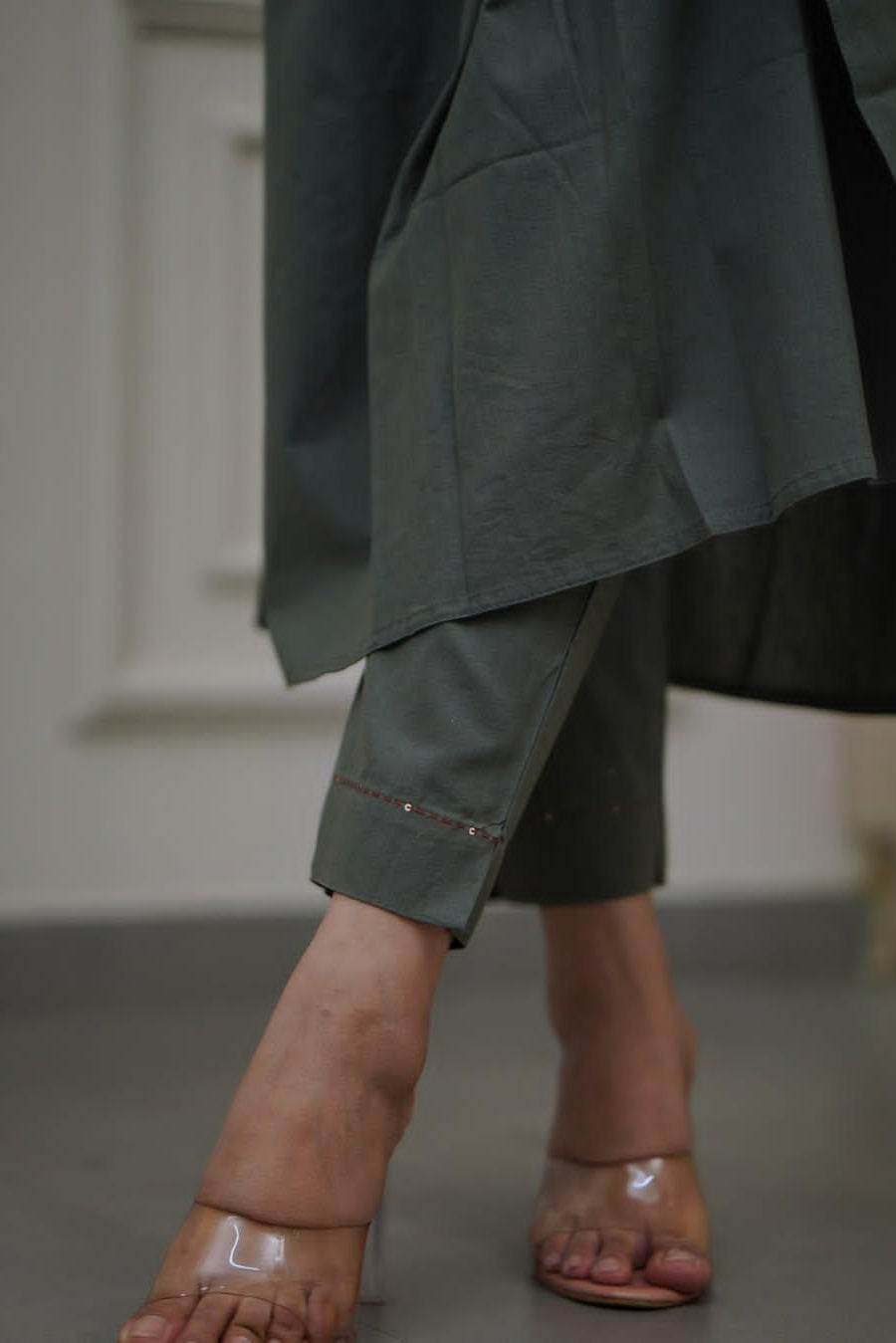 Our elegant designer printed kurta & plazzo co-ord set set pure cotton. - Vastra Gehna