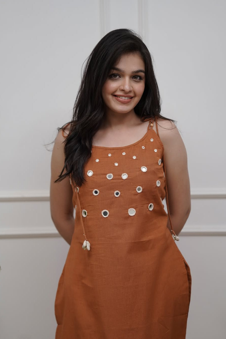 Our elegant mirrior work embroidary kurta wih plazzo co-ord set. - Vastra Gehna