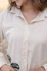 off white Printed Cotton Flex Co-Ord Set - Vastra Gehna