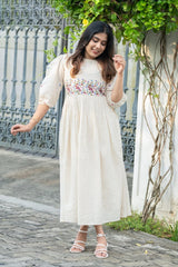 Our elegant designer printed work kurta with plazzo co-ord set pure cotton