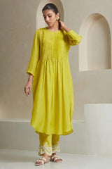 Our elegant designer thread kurta & plazzo with dupatta co-ord set pure cotton. - Vastra Gehna