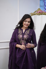 Our elegant designer printed kurta & plazzo with dupatta co-ord set set pure cotton.