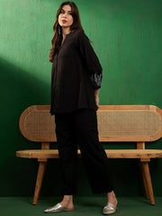 shirt & plazzo co-ord set set pure cotton - Vastra Gehna