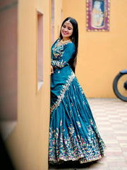 New Festival Lehenga Choli Heavy Embroidery Thread Sequence Work