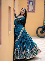 New Festival Lehenga Choli Heavy Embroidery Thread Sequence Work