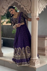 New Festival Lehenga Choli Vichitra Silk