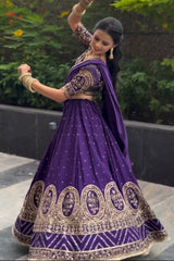 New Festival Lehenga Choli Vichitra Silk
