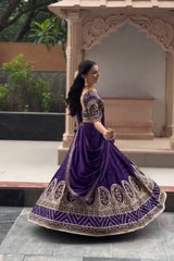 New Festival Lehenga Choli Vichitra Silk