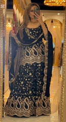 Heavy Embroidery Sequence Work* With Full Embroidery Sleeve