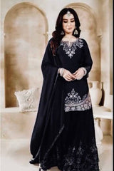 PLAZZO. WITH FANCY DUPPATA WITH  EMBROIDERY WORK - Vastra Gehna