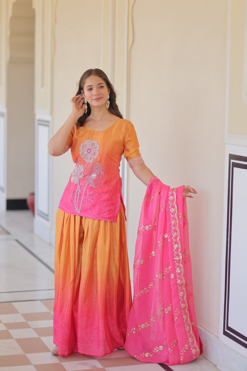 shine Rich Beads Embroidered - Vastra Gehna