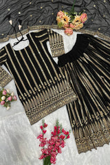 PLAZZO. WITH FANCY DUPPATA WITH  EMBROIDERY WORK*✅ - Vastra Gehna