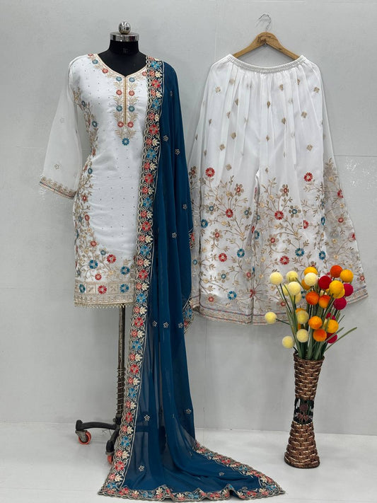 PARTY WEAR 3 PIS SUIT COLLECTION - Vastra Gehna