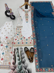 PARTY WEAR 3 PIS SUIT COLLECTION - Vastra Gehna