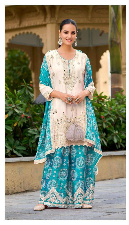 PARTY WEAR SPACIAL SHARARA SET - Vastra Gehna