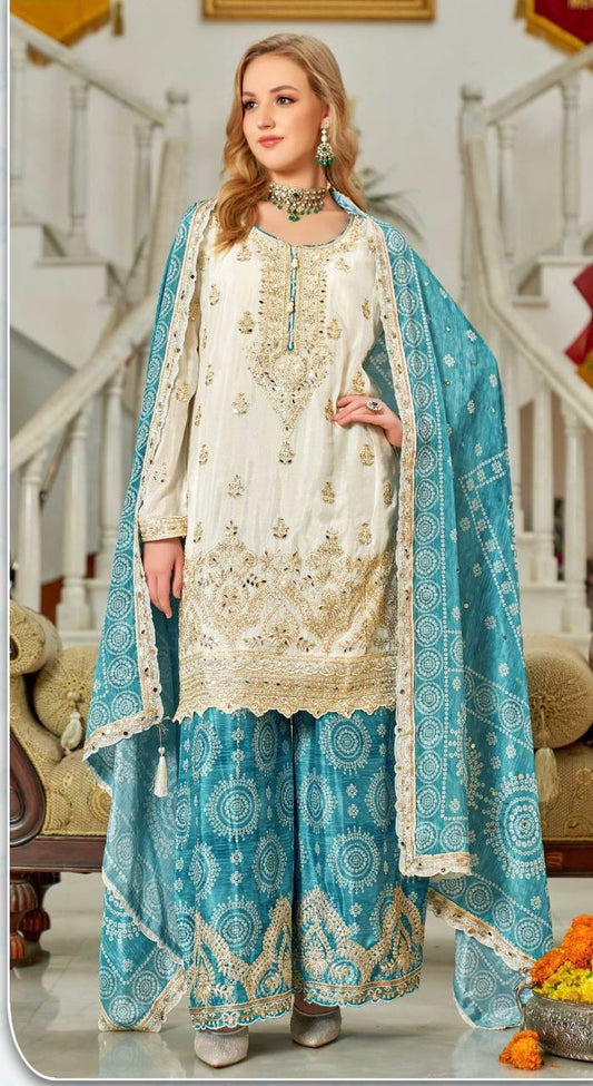 PARTY WEAR SPACIAL SHARARA SET - Vastra Gehna