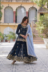 DESIGNER READYMADE KURTI-PLAZOO-DUPATTA COLLECTIONS - Vastra Gehna