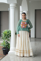 Kora Cotton With Attractive Gota-Patti Lace