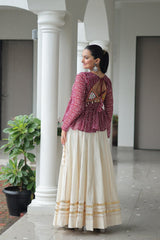 Kora Cotton With Attractive Gota-Patti Lace