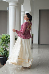 Kora Cotton With Attractive Gota-Patti Lace