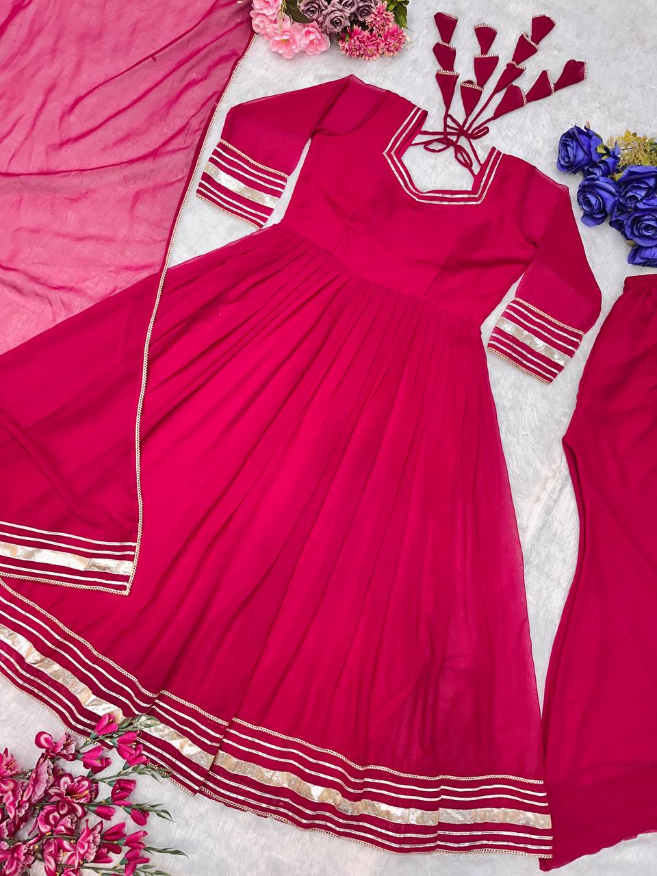 NEW ĐĚSIGNER PARTY WEAR LOOK  GOWN WITH HAVY LACE WORK*💥 - Vastra Gehna