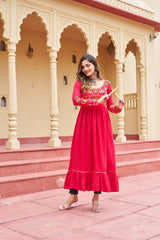 Reyon With Kutchi Gamthi Work.