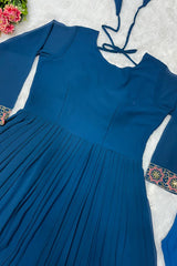 PARTY WEAR LOOK  GOWN WITH EMBROIDERY  WORK*💥 - Vastra Gehna