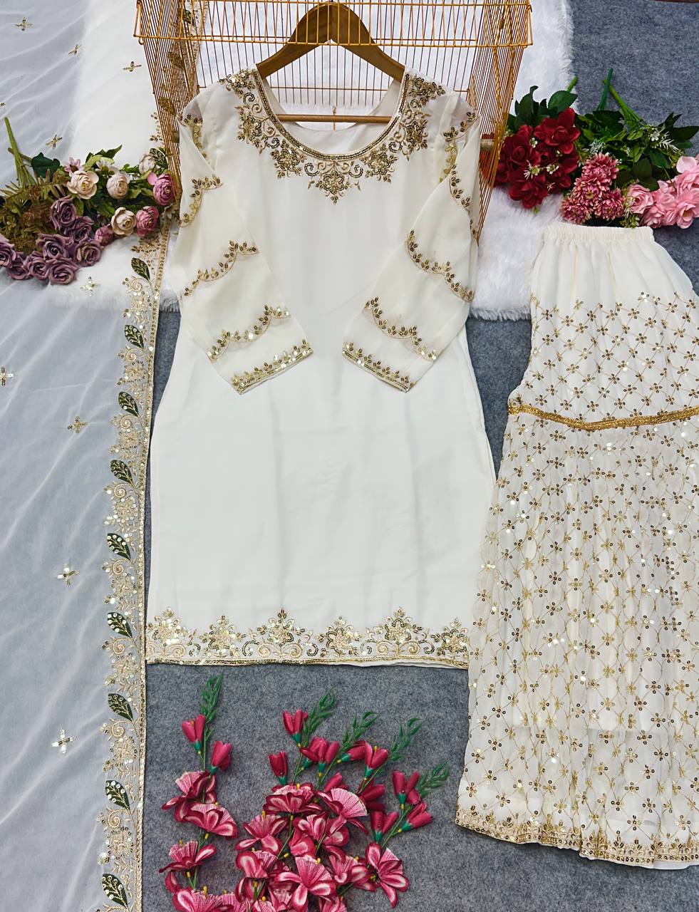 WITH FANCY DUPPATA WITH  EMBROIDERY WORK*✅ - Vastra Gehna