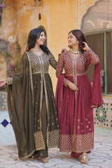 READYMADE  KURTI WITH PANT & DUPATTA - Vastra Gehna