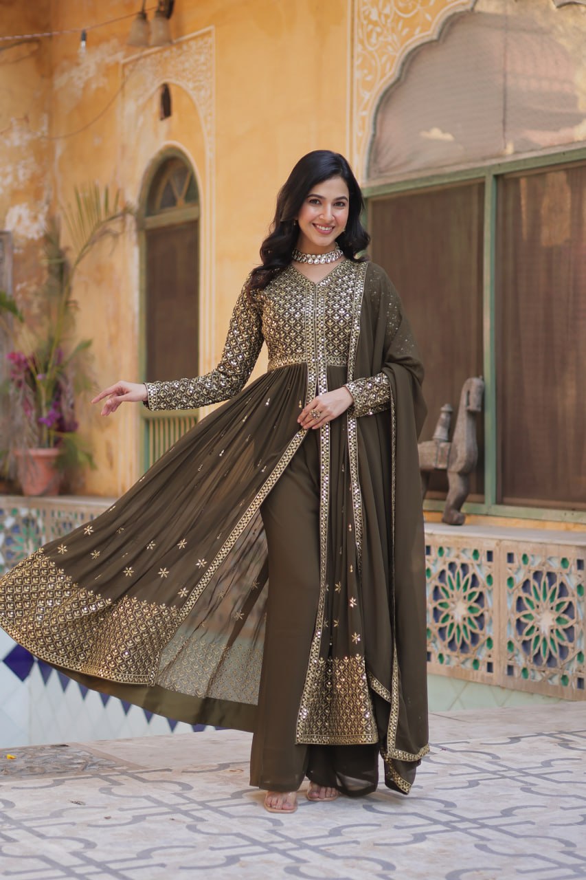 READYMADE  KURTI WITH PANT & DUPATTA - Vastra Gehna