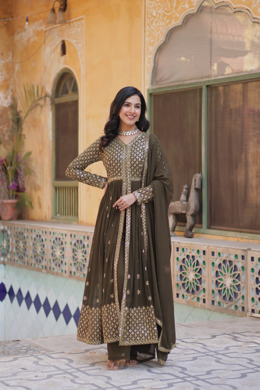 READYMADE  KURTI WITH PANT & DUPATTA - Vastra Gehna