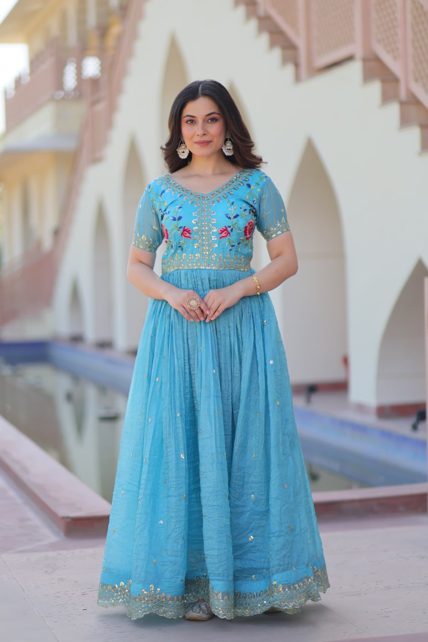Gold Crush DESIGNER GOWN - Vastra Gehna