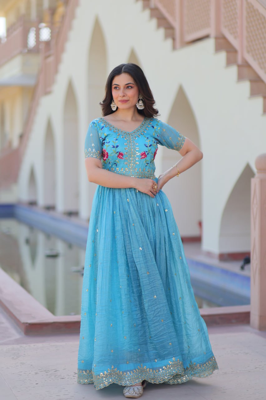 Gold Crush DESIGNER GOWN - Vastra Gehna