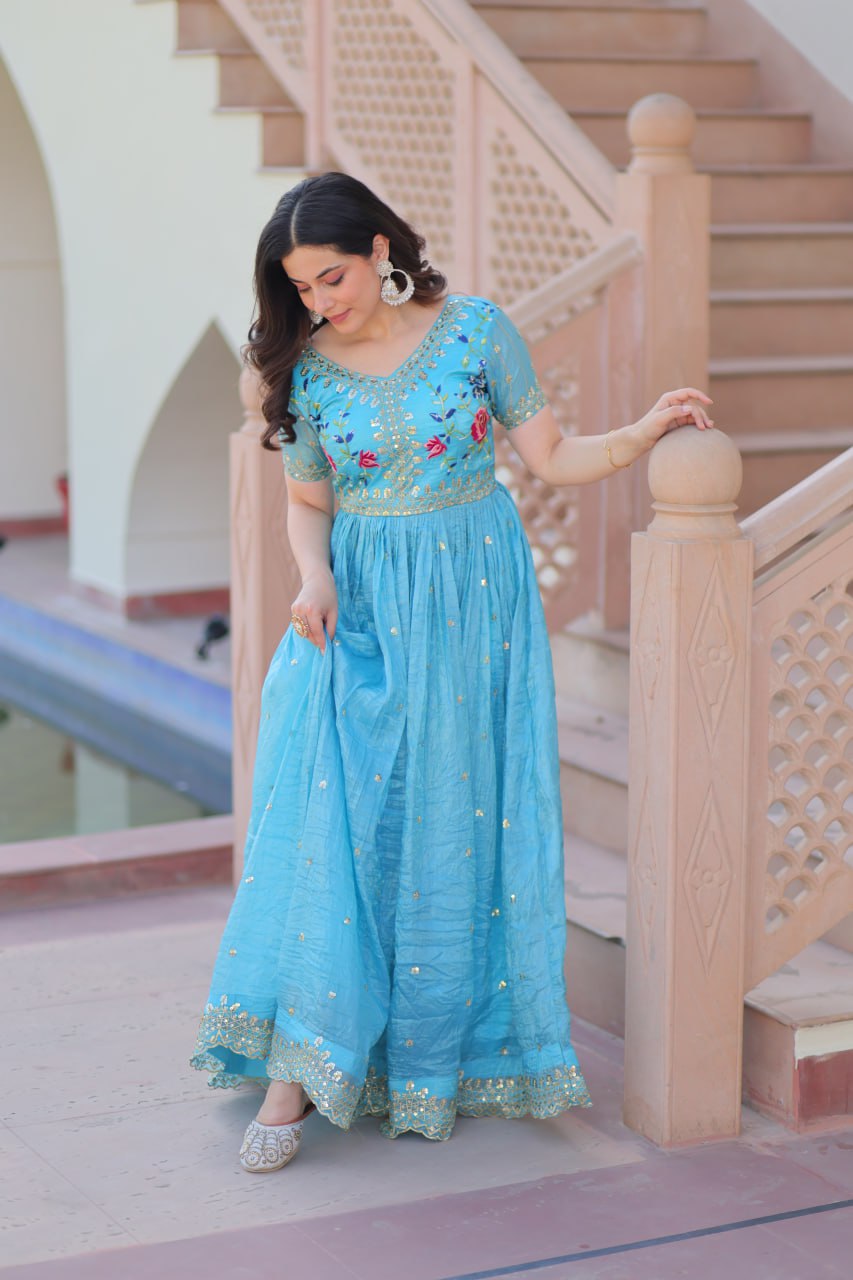 Gold Crush DESIGNER GOWN - Vastra Gehna