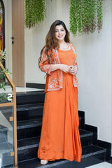 Super Trending Party Wear Koti with Plazzo - Vastra Gehna