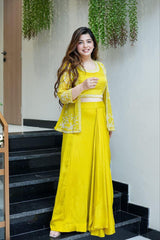 Super Trending Party Wear Koti with Plazzo - Vastra Gehna