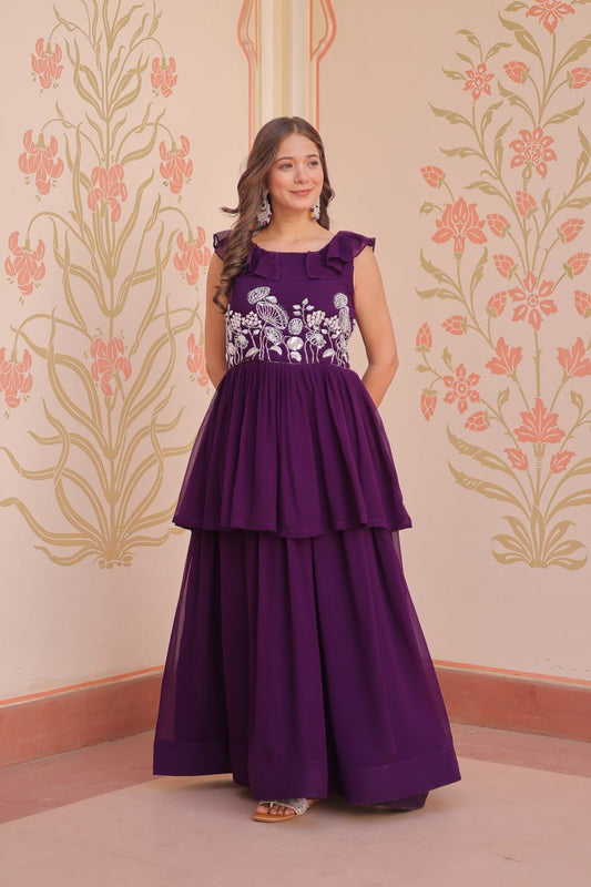 PEPLUM STYLE GOWN - Vastra Gehna