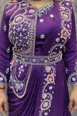 Designer gown With koti and Dupatta - Vastra Gehna