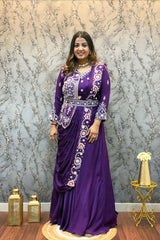 Designer gown With koti and Dupatta - Vastra Gehna