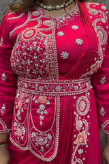 Designer gown With koti and Dupatta - Vastra Gehna