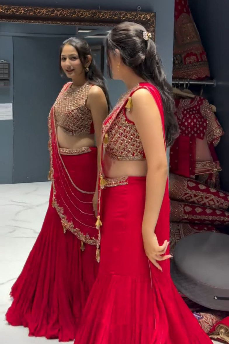 New Super hit Sequence Embroidery Lehengha choli - Vastra Gehna