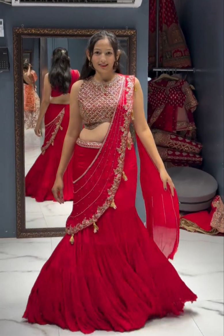New Super hit Sequence Embroidery Lehengha choli - Vastra Gehna